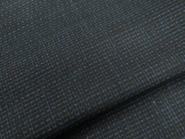 平和屋着物●男性　紬　アンサンブル　80亀甲　総詰め　正絹　逸品　CABB4029yc
