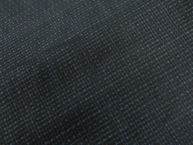 平和屋着物●男性　紬　アンサンブル　80亀甲　総詰め　正絹　逸品　CABB4029yc