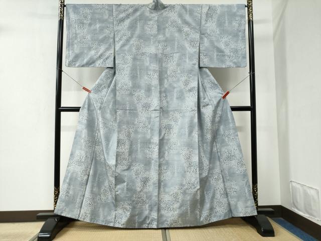 平和屋着物●都喜ヱ門　本場大島紬　白大島　7マルキ　総絣　吉祥文　藤絹織物謹製　正絹　逸品　CABB4040yc 平和屋着物○都喜ヱ門 本場大島紬 白大島 7マルキ 総絣