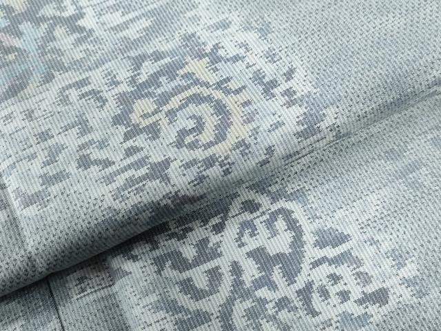 平和屋着物○都喜ヱ門 本場大島紬 白大島 7マルキ 総絣