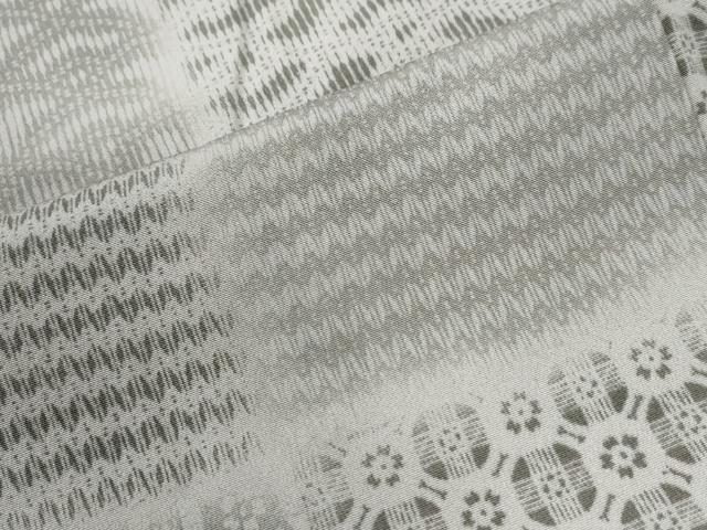 平和屋着物○上質な小紋 吉祥文 暈し染め 正絹 逸品 CABB4044yc