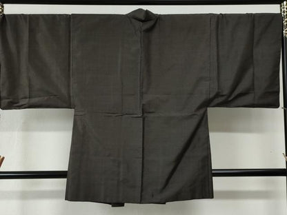 平和屋着物●男性　本場大島紬　アンサンブル　80亀甲　総詰め　キングサイズ　正絹　逸品　CABB4049yc