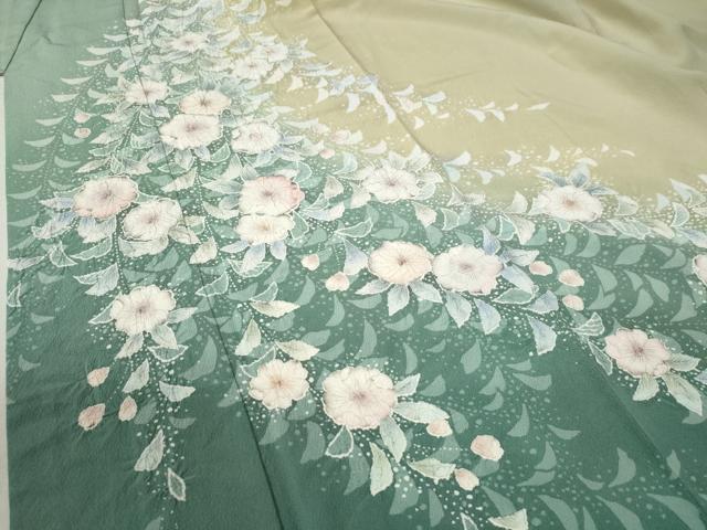 平和屋着物●訪問着　辻が花　絞り　暈し染め　正絹　逸品　CABB4058yc 平和屋着物○訪問着 辻が花 絞り 暈し染め 正絹 逸品 CABB4058yc