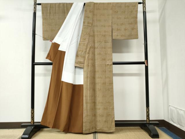 平和屋着物●上質な紬 有栖川 正絹 逸品 CABB4059yc