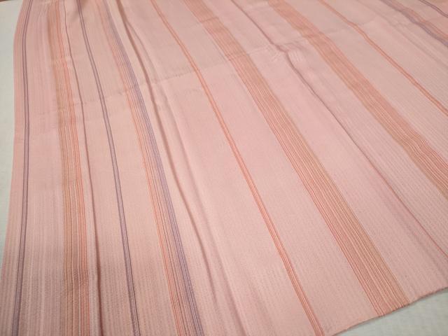 平和屋着物○長襦袢 無双仕立て 縞 正絹 逸品 CABB4066yc