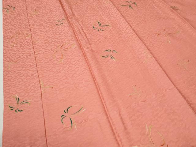 平和屋着物○長襦袢 無双仕立て 舞蝶文 金彩 正絹 逸品 未使用 CABB4067yc