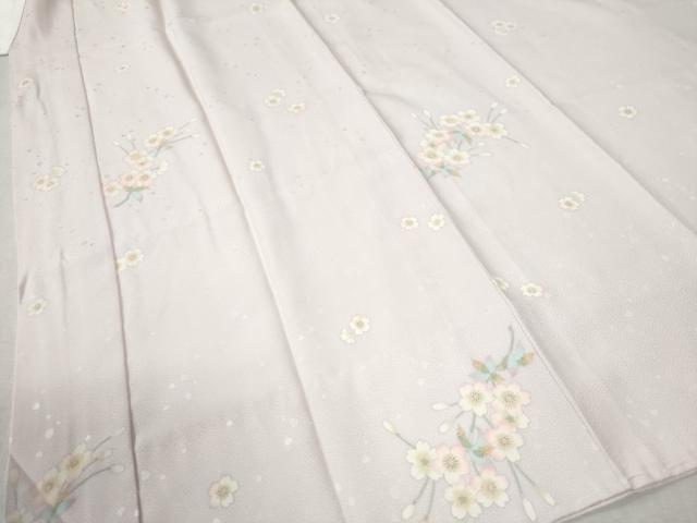 平和屋着物●長襦袢　袷　舞桜文　さが美扱い　正絹　逸品　未使用　CABB4069yc
