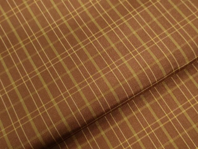 平和屋着物○本場縞大島紬 格子柄 正絹 逸品 CABB4077yc