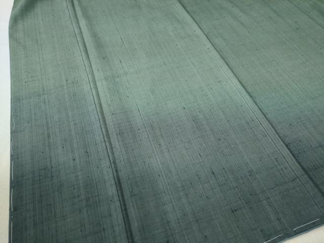 平和屋着物●訪問着　本場真綿絢結城紬　作家物　繧絢ぼかし　草木染　反端付き　ロング丈　正絹　逸品　未使用　CABB4087yc