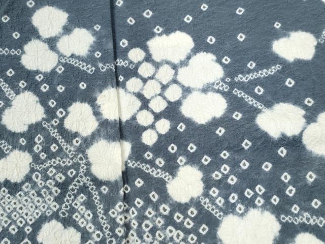 平和屋着物●訪問着　絞り　流水葡萄蔦の葉文　三越扱い　正絹　逸品　CABB4095yc 平和屋着物○訪問着 絞り 流水葡萄蔦の葉文 三越扱い 正絹