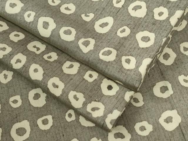 平和屋着物●上質な小紋　紬地　幾何学文様　正絹　逸品　CABB4098yc 平和屋着物○上質な小紋 紬地 幾何学文様 正絹 逸品 CABB4098yc