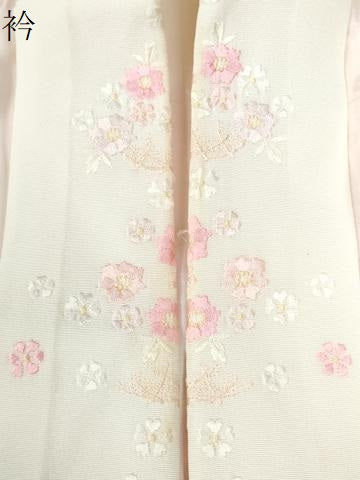 平和屋着物□振袖用長襦袢 無双仕立て 芥子色 吉祥地紋 逸品 vp4439 無双
