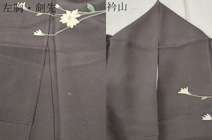 平和屋着物●十日町　加賀草木友禅の第一人者　田村哲彦　訪問着　枝花文　暈し染め　正絹　逸品　CABB4133yc