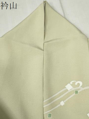 平和屋着物●訪問着　立波扇面吉祥花文　暈し染め　金彩　正絹　逸品　CABB4152yc
