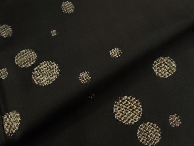 平和屋着物○本場大島紬 9マルキ 地空き 丸文 正絹 逸品 CABB4153yc