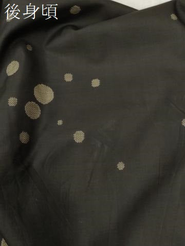 平和屋着物○本場大島紬 9マルキ 地空き 丸文 正絹 逸品 CABB4153yc