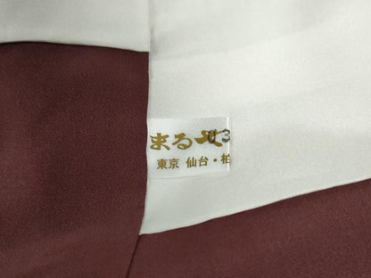 平和屋着物●伝統工芸師　服部光擴　江戸小紋　角通し　まるやま扱い　反端付き　正絹　逸品　CABB4157yc