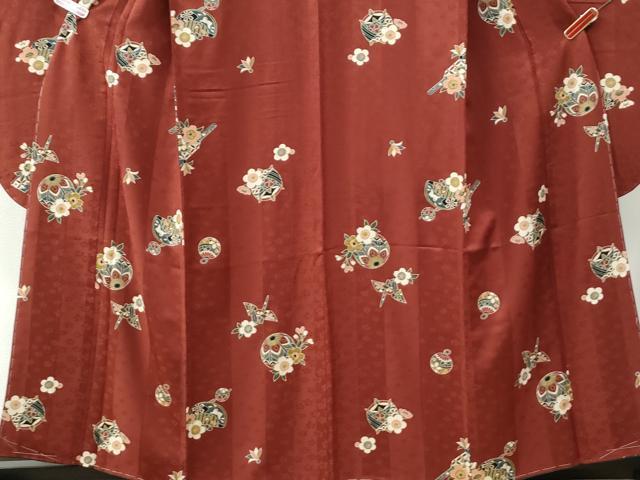 平和屋着物●豪華振袖　兎　簪　毬折り鶴梅花文　金彩　京都きもの友禅扱い　正絹　逸品　未使用　CABB4193yc
