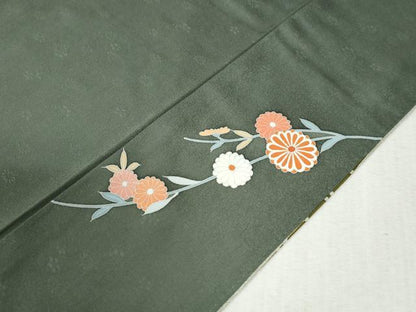 平和屋着物●訪問着 雪輪霞吉祥枝菊文 暈し染め 金彩 正絹 逸品 CABB4214yc