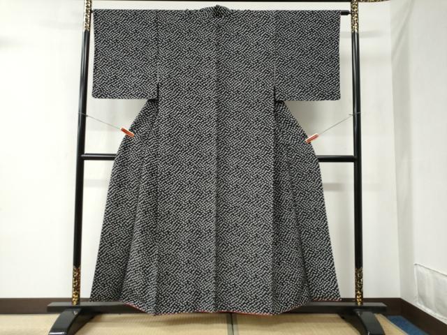 【彦兵衛mini】素材祭り！アンティーク錦紗・正絹黒留袖〜唐獅子柄〜0917-9 彦兵衛mini】素材祭り！アンティーク錦紗・正絹黒留袖〜唐獅子柄〜0917-9