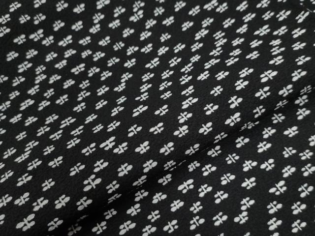 平和屋着物○江戸小紋 舞蝶文 黒地 正絹 逸品 未使用 CABB4228yc