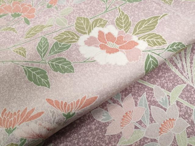 平和屋着物●訪問着 枝花文 暈し染め 正絹 逸品 CABB4229yc
