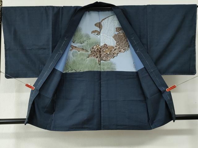平和屋着物●男性　本場大島紬　アンサンブル・長襦袢セット　80亀甲　総詰め　正絹　逸品　未使用　CABB4231yc 平和屋着物○男性 本場大島紬 アンサンブル・長襦袢セット 80亀甲 総