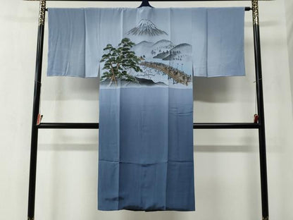 平和屋着物●男性　本場大島紬　アンサンブル・長襦袢セット　100亀甲　総詰め　正絹　逸品　未使用　CABB4232yc
