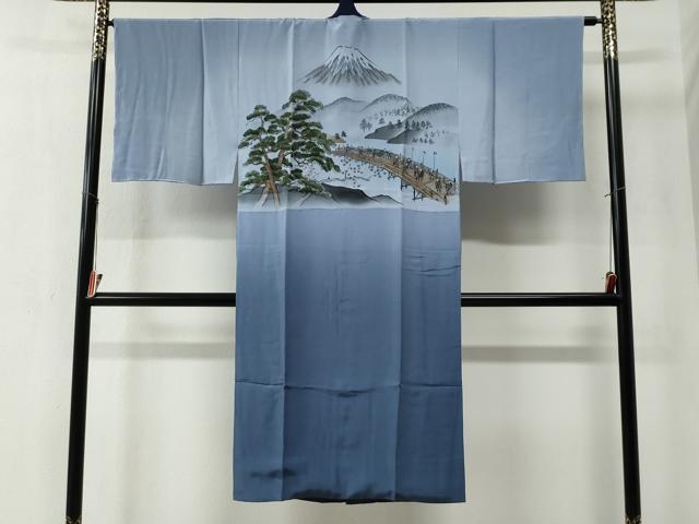 平和屋着物●男性　本場大島紬　アンサンブル・長襦袢セット　100亀甲　総詰め　正絹　逸品　未使用　CABB4232yc