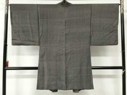 平和屋着物●男性　紬　アンサンブル　吉祥文　正絹　逸品　CABB4235yc