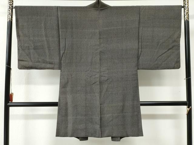 平和屋着物●男性　紬　アンサンブル　吉祥文　正絹　逸品　CABB4235yc