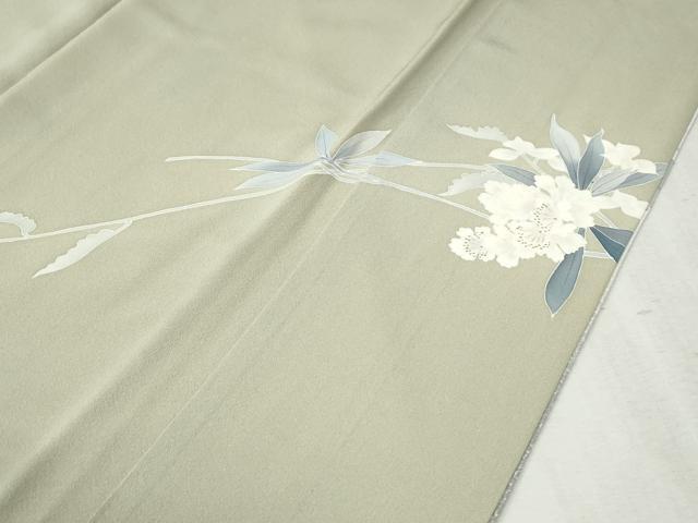 平和屋着物○京友禅作家 山科春宣 訪問着 枝花文 暈