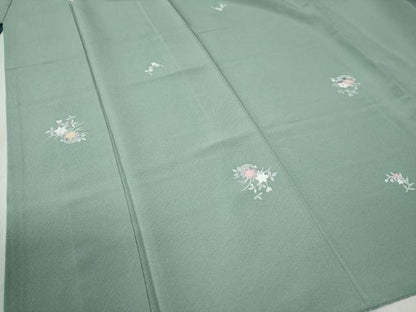 平和屋着物●上質な小紋　友禅　花籠文　正絹　逸品　CABB4245yc