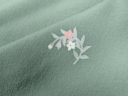 平和屋着物●上質な小紋　友禅　花籠文　正絹　逸品　CABB4245yc