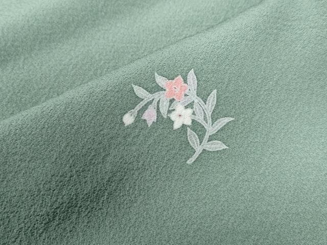 平和屋着物●上質な小紋　友禅　花籠文　正絹　逸品　CABB4245yc