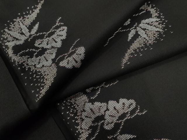 平和屋着物●本場大島紬 9マルキ 地空き 松笹文 正絹 逸品 CABB4251yc