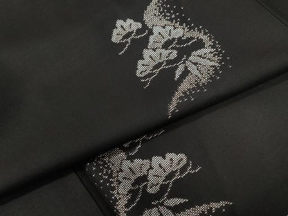 平和屋着物●本場大島紬 9マルキ 地空き 松笹文 正絹 逸品 CABB4251yc