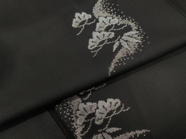 平和屋着物●本場大島紬 9マルキ 地空き 松笹文 正絹 逸品 CABB4251yc