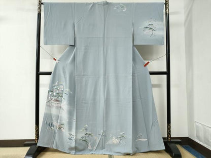 平和屋着物●訪問着　浜松風景文　暈し染め　正絹　逸品　CABB4267yc