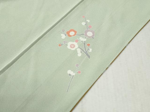 平和屋着物○訪問着 流水風景花文 暈し染め 正絹 逸品 未