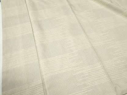 平和屋着物●本塩沢　縞　霞文　正絹　逸品　CABB4301yc