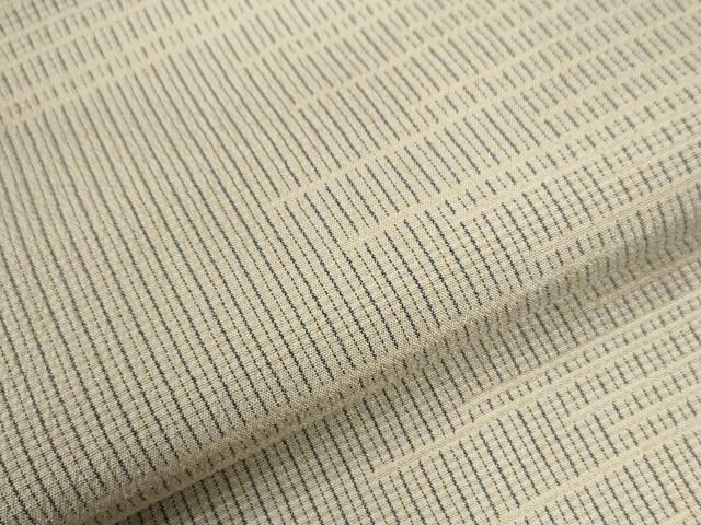 平和屋着物●本塩沢　縞　霞文　正絹　逸品　CABB4301yc