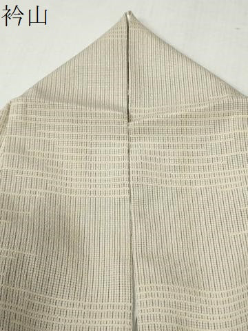 平和屋着物●本塩沢　縞　霞文　正絹　逸品　CABB4301yc