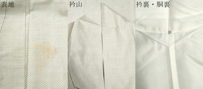 平和屋着物●本場大島紬 白大島 7マルキ 正絹 逸品 CABB4305yc