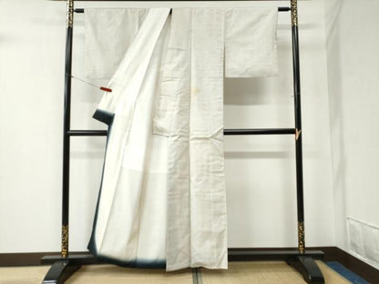 平和屋着物●本場大島紬 白大島 7マルキ 正絹 逸品 CABB4305yc