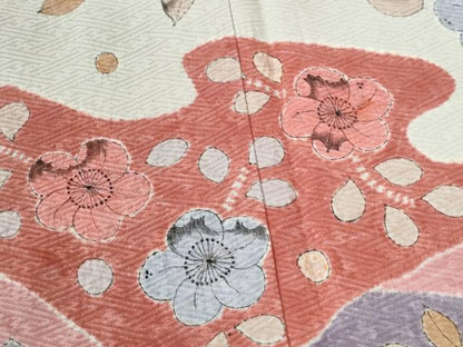 平和屋着物●訪問着　辻が花　手描き　絞り　正絹　逸品　未使用　CABB4315yc