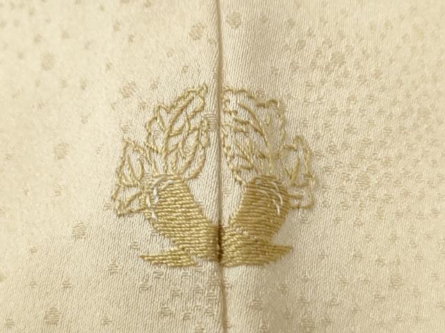 平和屋着物●創業460年・千總 訪問着 駒刺繍 枝梅文 金彩 高島屋扱い 正絹 逸品 CABB4316yc