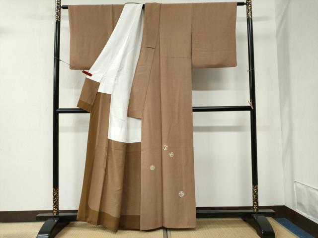 平和屋着物●豪華色留袖　江戸小紋　小紋師：黒岩秀硯　行儀　草花丸文　正絹　逸品　CABB4323yc