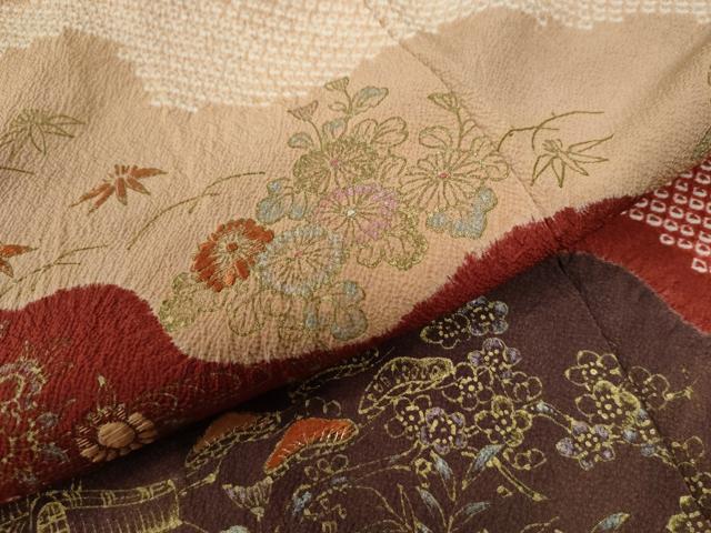 平和屋着物○豪華色留袖 絞り 刺繍 道長松竹梅風景花文 金彩 鬼