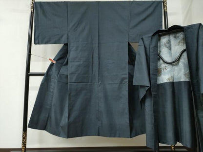 平和屋着物●男性　本場大島紬　アンサンブル　100亀甲　総詰め　正絹　逸品　CABB4333yc